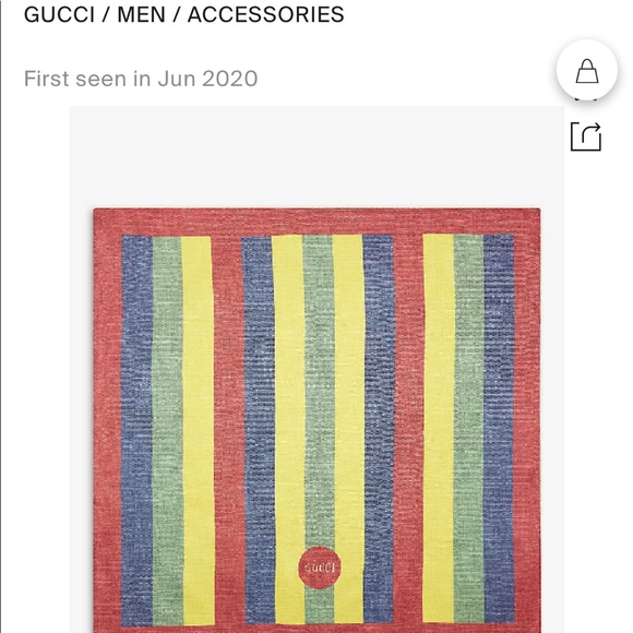 Authentic Gucci Rainbow Silk Scarf - Picture 5 of 5